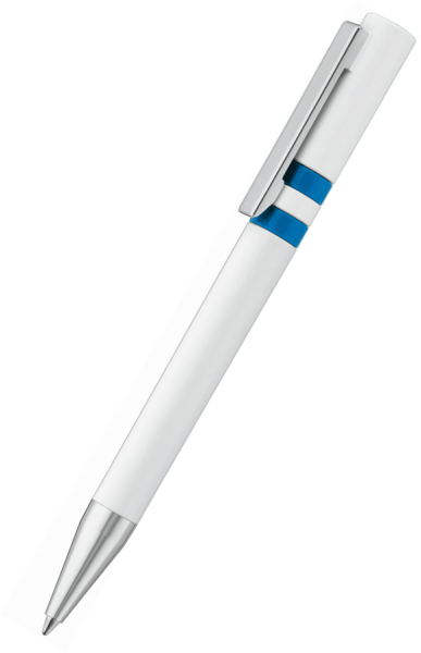 UMA Kugelschreiber RINGO 0-0045 Weiß Mittelblau