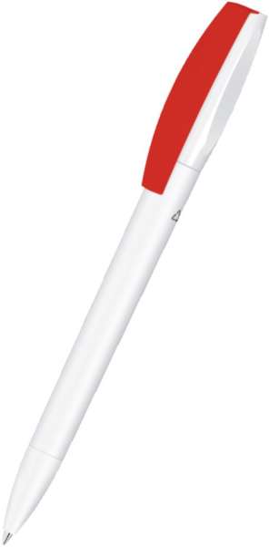 UMA Recycling Kugelschreiber CHILL C RECY 1-0043 Weiß - Rot