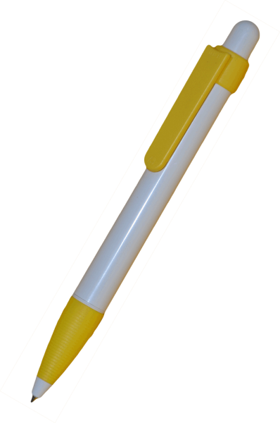 RITTER-PEN Kugelschreiber Soft Booster 02773- weiß-gelb