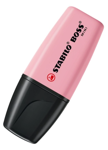 STABILO BOSS ORIGINAL MINI Pastel Textmarker rosiges Rouge