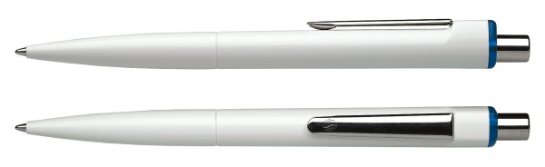 K1 Biosafe Schneider Kugelschreiber weiss-blau-transparent