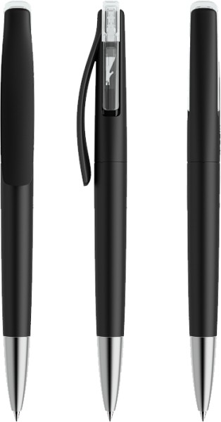 prodir Kugelschreiber DS2 PMS-T Schwarz T01 Transparent