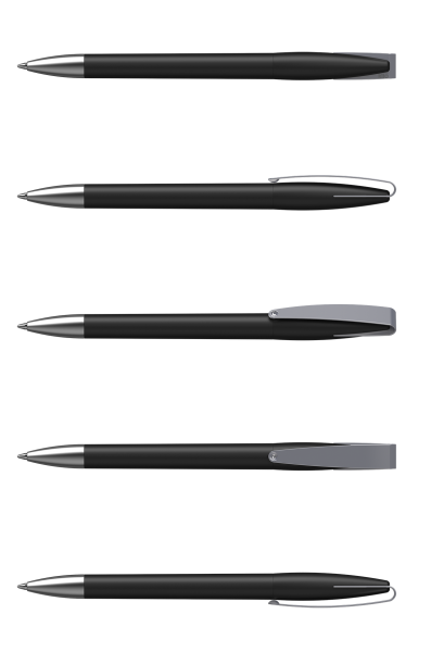 KLIO-ETERNA Kugelschreiber Cobra matt MMs 41044 Schwarz A