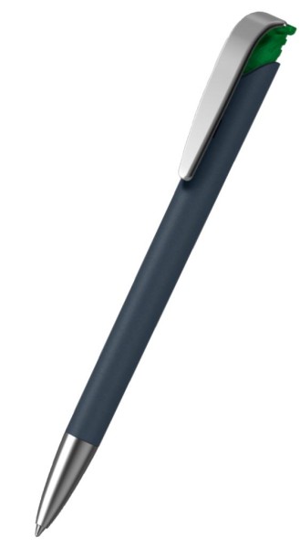 KLIO-ETERNA Kugelschreiber Jona softgrip ice MMs Kobaltblau ASG Grün ITI