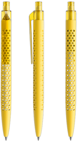 prodir Kugelschreiber QS40 Air Kunststoff-Clip flat PRT softtouch R07 gelb