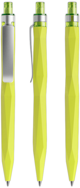 prodir Kugelschreiber QS20 Metall-Clip PRS softtouch R66 gelb-grün