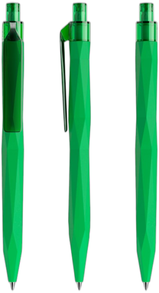 prodir Kugelschreiber QS20 Kunststoff-Clip flat PRT softtouch R67 grün