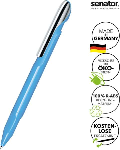 SENATOR Kugelschreiber EVOXX POLISHED RECYCLED MC 3277 - Hellblau