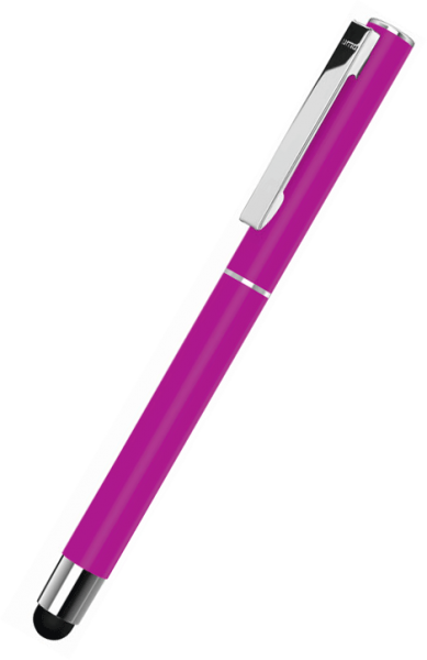 UMA Metall-Rollerball Touchpen STRAIGHT SI R TOUCH 0-9452 SI R TO Magenta