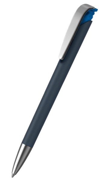 KLIO-ETERNA Kugelschreiber Jona softgrip ice MMs Kobaltblau ASG Blau ITI