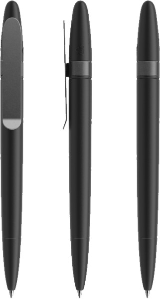 prodir Kugelschreiber DS5 Metal Clip TSM Matt Black S75 Graphite