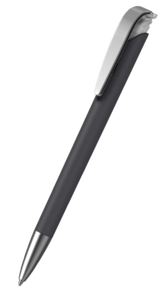 KLIO-ETERNA Kugelschreiber Jona softgrip ice MMs Schwarz ASG Weiß GTI