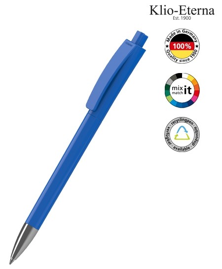 Klio-Eterna Kugelschreiber Qube high gloss Mn 42202 hellblau