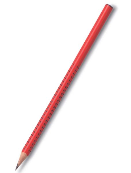 Faber-Castell Grip 2001 Rot Bleistift 217000 inkl. 1-farbigem Druck auf dem Schaft