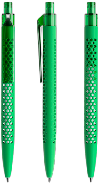 prodir Kugelschreiber QS40 Air Kunststoff-Clip flat PRT softtouch R67 grün