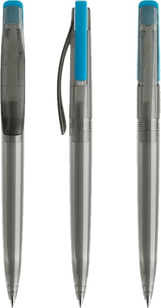 prodir Kugelschreiber DS2 PTT-P Fumé P58 Cyan Blue 