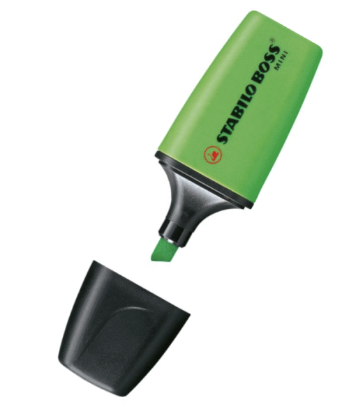 STABILO BOSS ORIGINAL MINI Textmarker neongrün