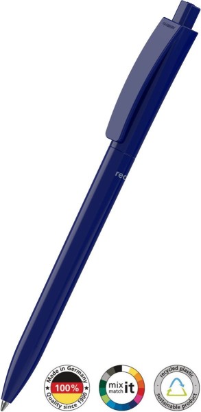 Klio Eterna Kugelschreiber Qube recycling 42204 dunkelblau