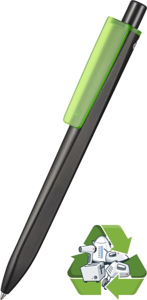 Ritter Pen Kugelschreiber RIDGE RECYCLED 99800 schwarz-grün transparent
