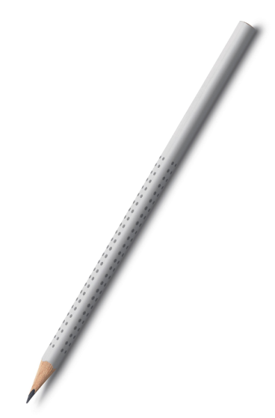 Faber-Castell Grip 2001 Weiß Bleistift 217000 inkl. 1-farbigem Druck auf dem Schaft