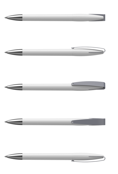 KLIO-ETERNA Kugelschreiber Cobra matt MMs 41044 Weiß M
