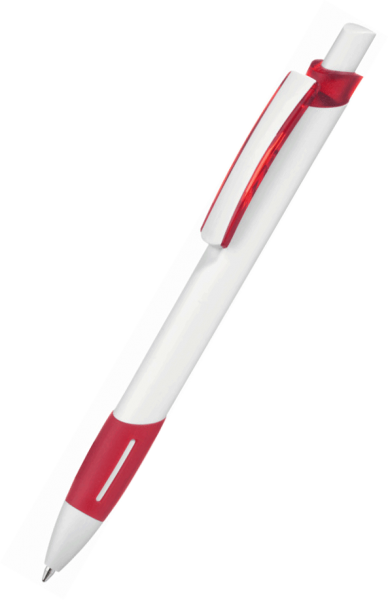 UMA Kugelschreiber STRIPE 0-0039 Weiß Rot