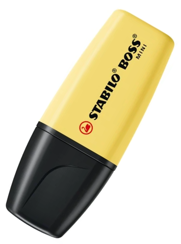 STABILO BOSS ORIGINAL MINI Pastel Textmarker pudriges Gelb