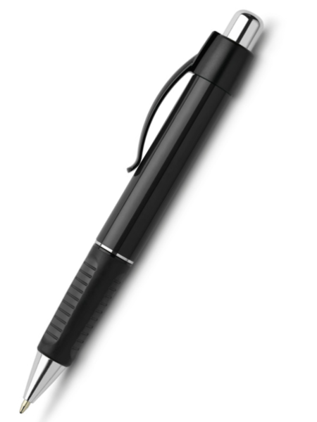 FABER-CASTELL Kugelschreiber Grip Plus Schwarz inkl. einem 1-farbigen Druck auf dem Schaft