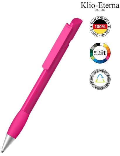 Klio-Eterna Kugelschreiber Cava grip high gloss Ms 43556 magenta TTV