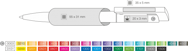 Ritter Pen Kugelschreiber Bio-Fresh 95800 Mango-Gelb 3505