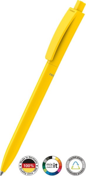 Klio Eterna Kugelschreiber Qube recycling 42204 gelb