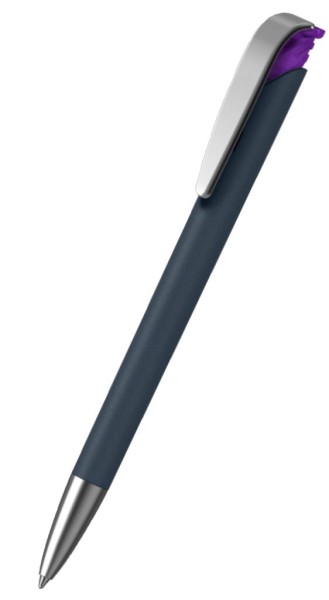 KLIO-ETERNA Kugelschreiber Jona softgrip ice MMs Kobaltblau DSG Violett VTI1