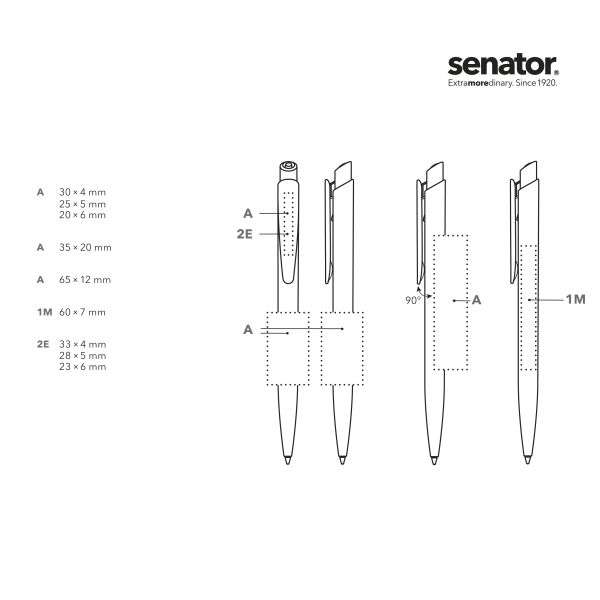 SENATOR Kugelschreiber DART Polished 2600 Weiß