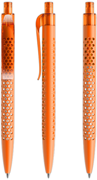 prodir Kugelschreiber QS40 Air Kunststoff-Clip curved PMT matt M10 orange