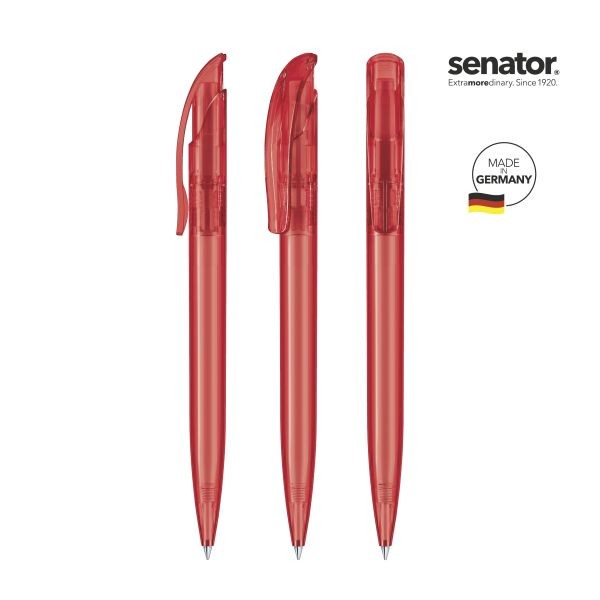 SENATOR Kugelschreiber CHALLENGER Clear 2192 Pantone 186 Rot