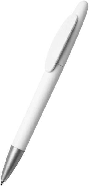 quatron Kugelschreiber Icon silver 47120 weiß 0001