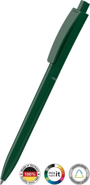 Klio Eterna Kugelschreiber Qube recycling 42204 dunkelgrün