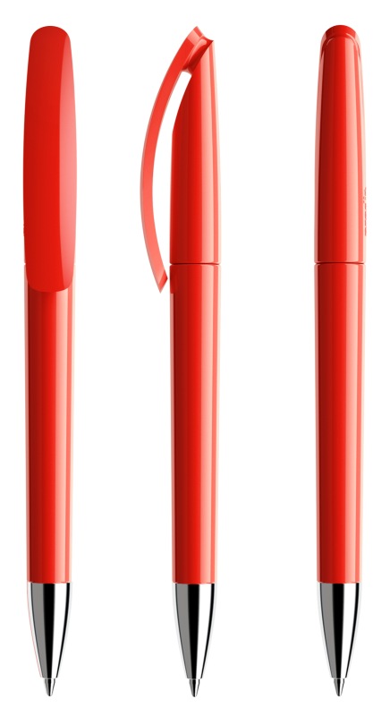 Rot mit Metallspitze Swiss made Ballpoint Pen DS9 5 PRODIR KUGELSCHREIBER 