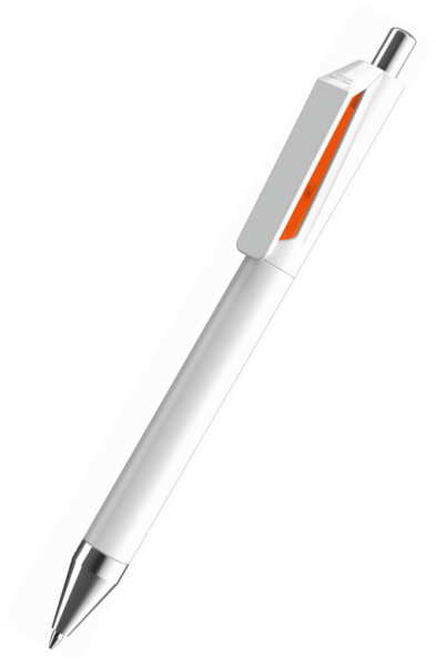 UMA Kugelschreiber FUSION SI 0-0155 Weiß-Orange
