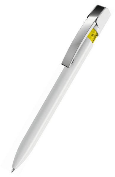 UMA Kugelschreiber SKY 0-0125 M Weiß-Gelb