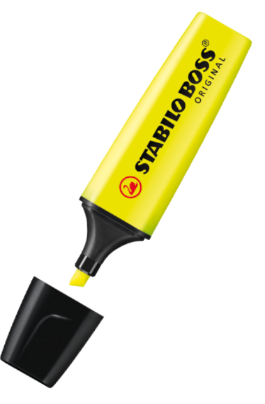 STABILO BOSS ORIGINAL Textmarker gelb