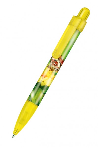 Ritter Pen Kugelschreiber Booster Transparent Foil 42773 Ananas-Gelb 3210