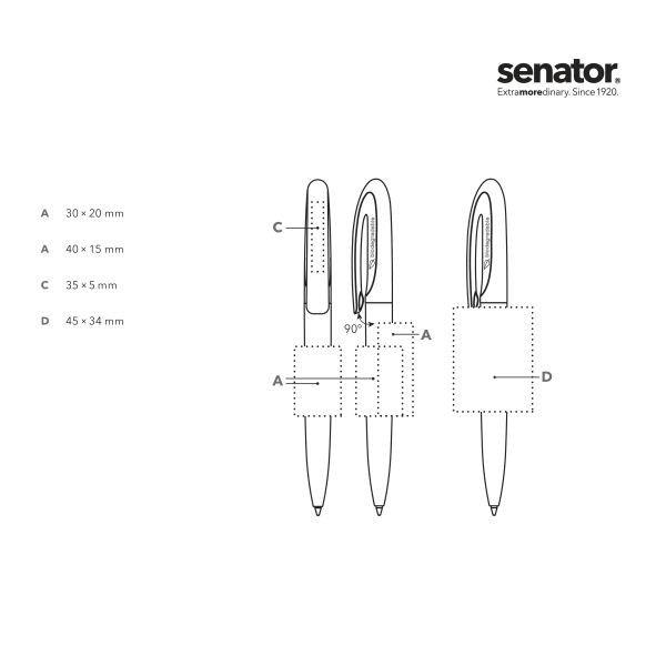 SENATOR Bio Kugelschreiber SKEYE 3290 matt Schwarz