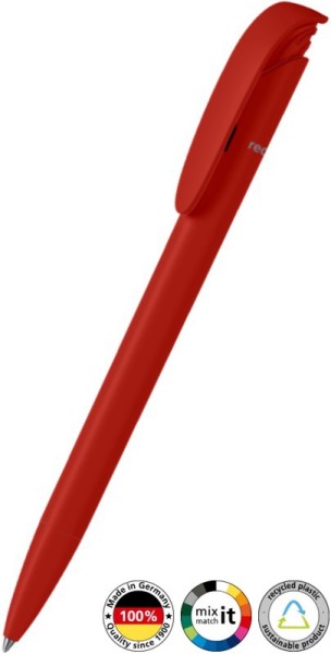 Klio Eterna Kugelschreiber Jona matt recycling 41118 Rot