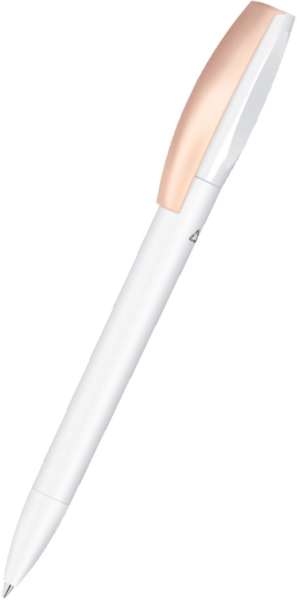 UMA Recycling Kugelschreiber CHILL C RECY 1-0043 Weiß - Rosegold Matt