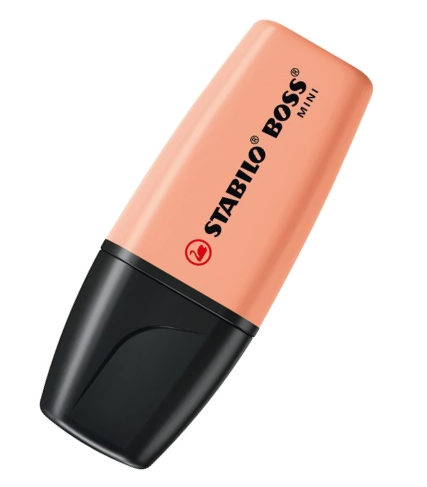 STABILO BOSS ORIGINAL MINI Pastel Textmarker Pfirsichfarbe