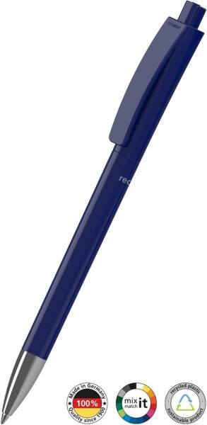 Klio Eterna Kugelschreiber Qube recycling Mn 42205 dunkelblau