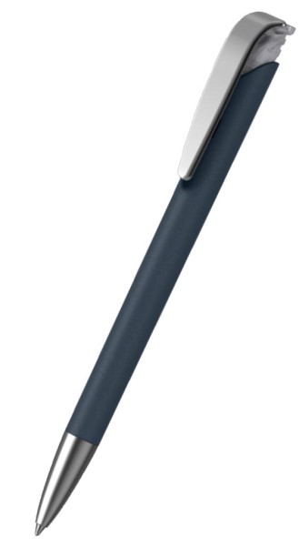 KLIO-ETERNA Kugelschreiber Jona softgrip ice MMs Kobaltblau DSG Transparent Ice GTI