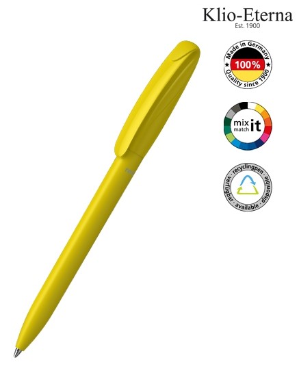 Klio-Eterna Kugelschreiber Boa matt recycling 41190 gelb