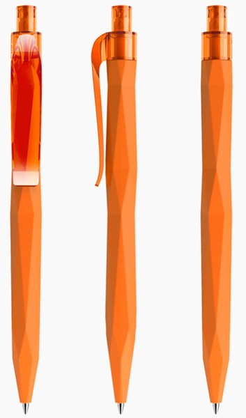 prodir Kugelschreiber QS20 Kunststoff-Clip curved PRP softtouch R10 orange